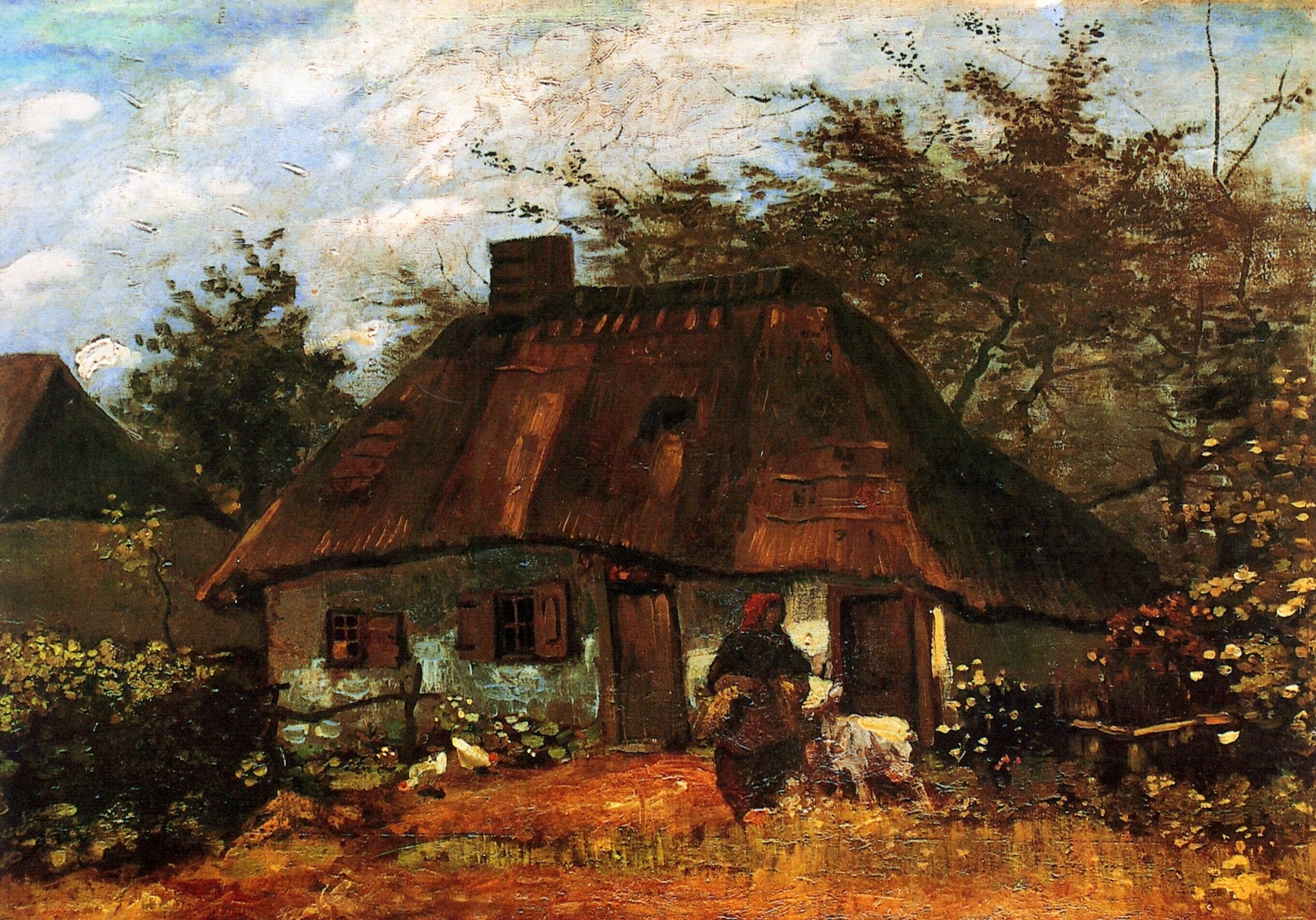  Ван Гог Нюэнен Изба и женщина с козой 2724x1905